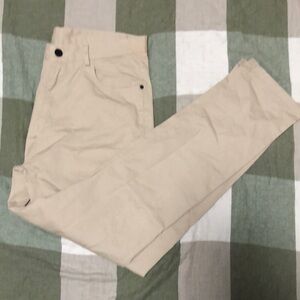 Nordstrom Men's  Pleated Light Beige Khaki Dress Pants Chino Trousers